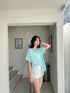 WANWAN Short Sleeves Side Pocket Shirts